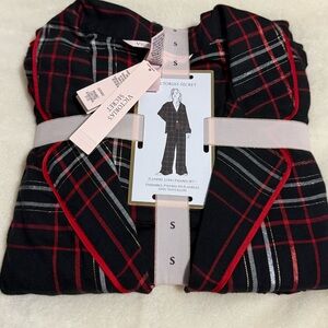 Victoria's Secret Black and Red Flannel Pajama Set